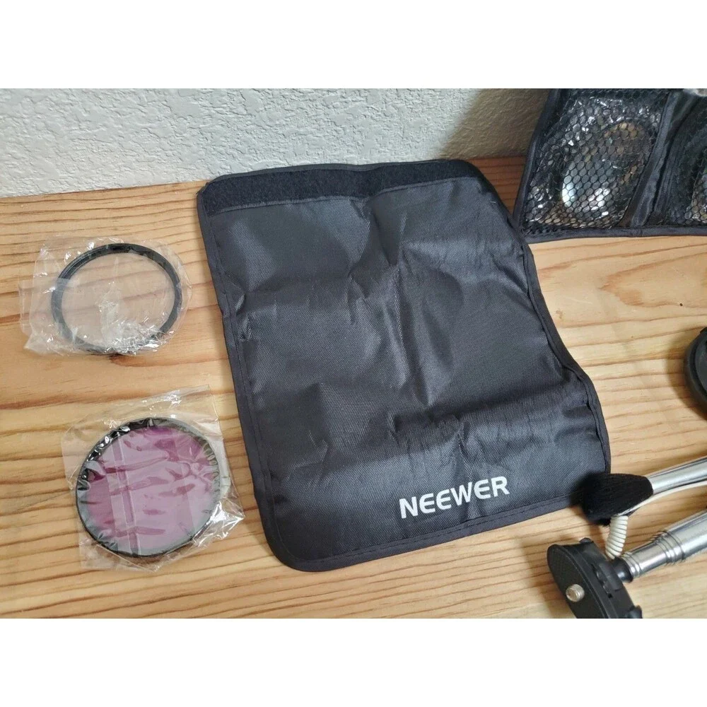 Neewer Camera Accessories Set Lot Filters  Selfie Stick Film Brush Lens Cap